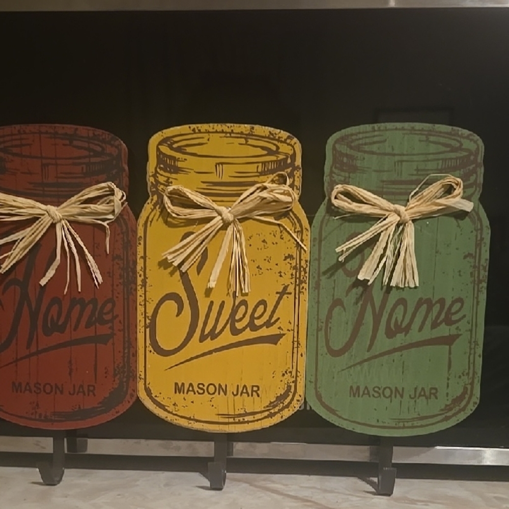 Mason Jar Wall Decor Set - NWOT